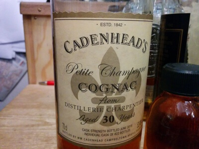 Cognac Charpéntier Cadenhead 30yo